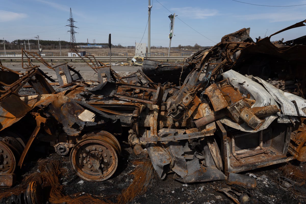 Destroyed and Abandoned Vehicle