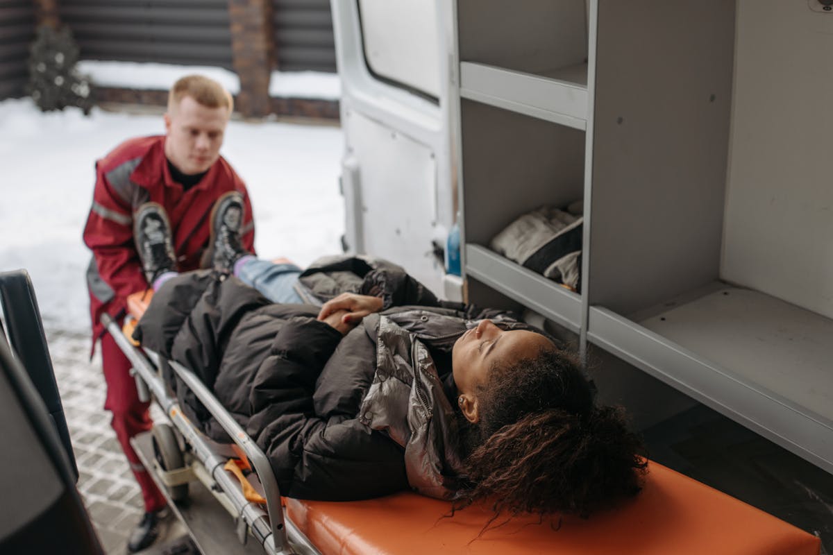 Woman On A Stretcher