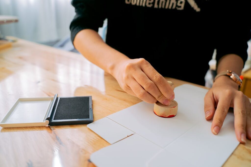 Signing the paper