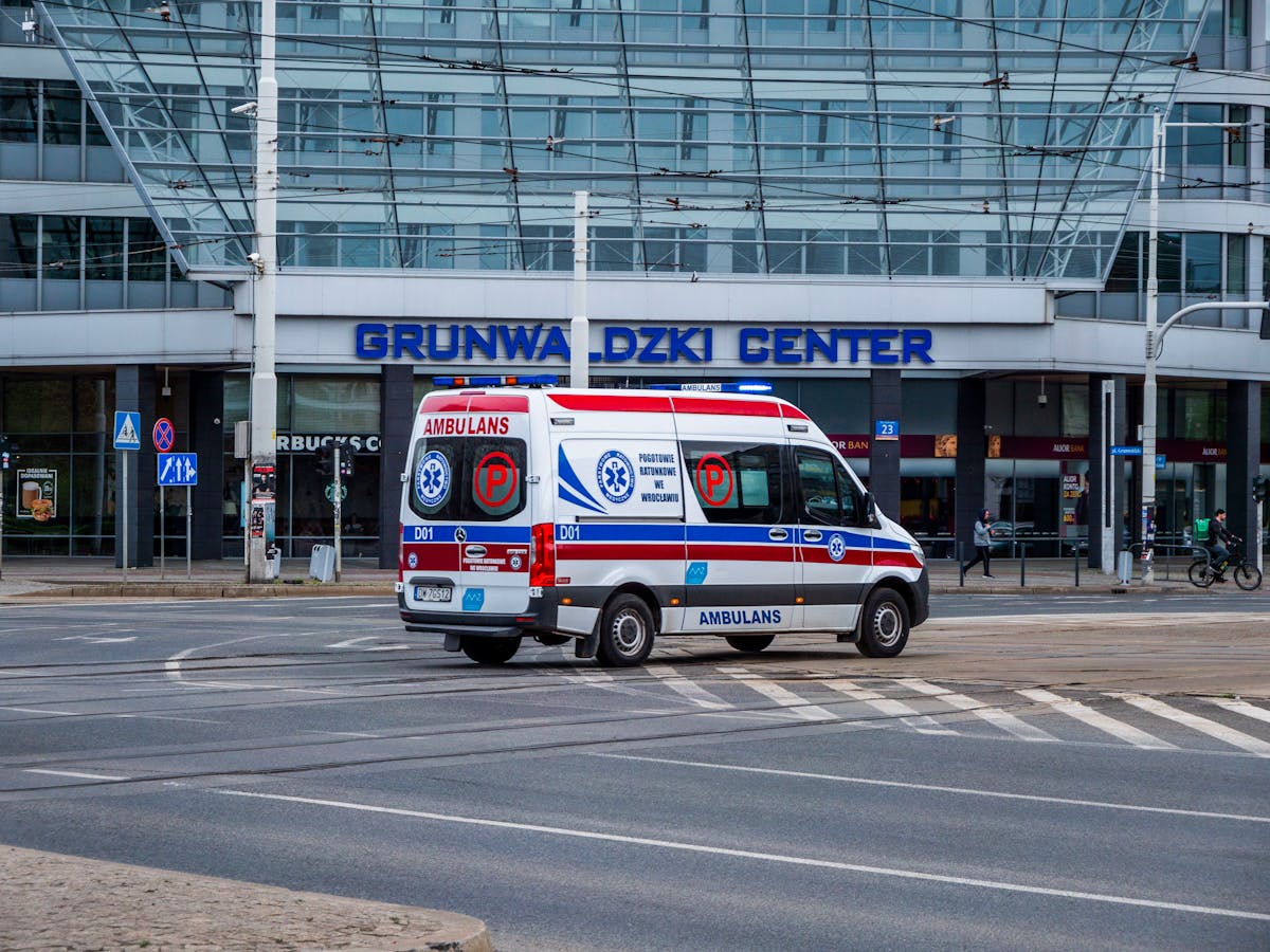 Emergency Ambulance at Grunwaldzki Center